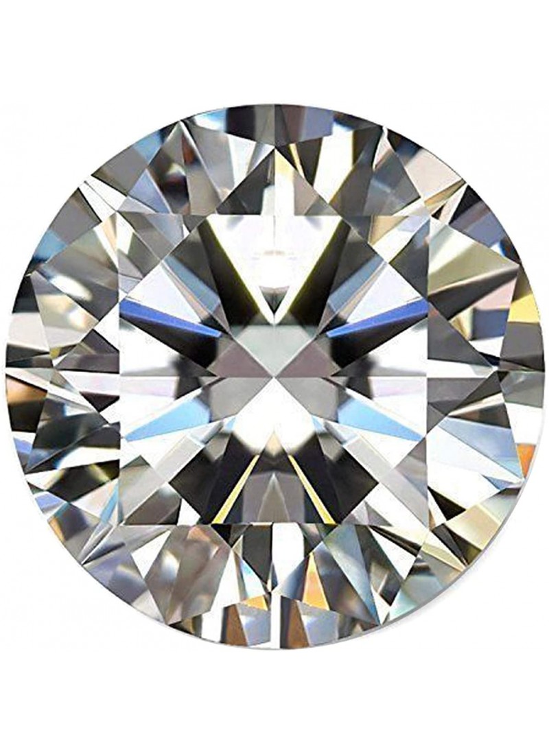 VVS2 Clarity Moissanite Diamond Egl Certified Genu...